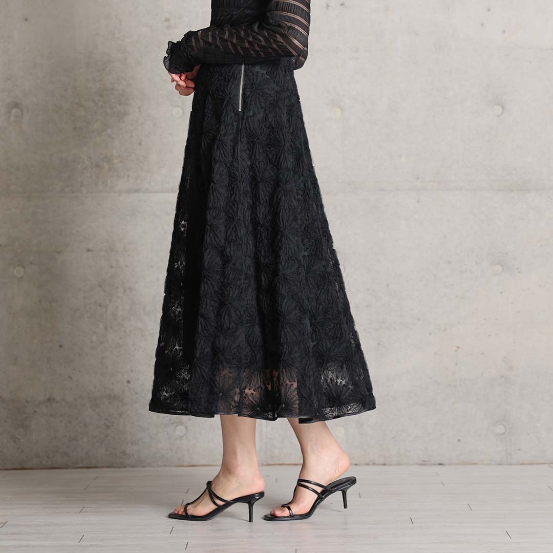 3月中旬-下旬お届け予定『Couturière』 Flare skirt【全2色】の画像