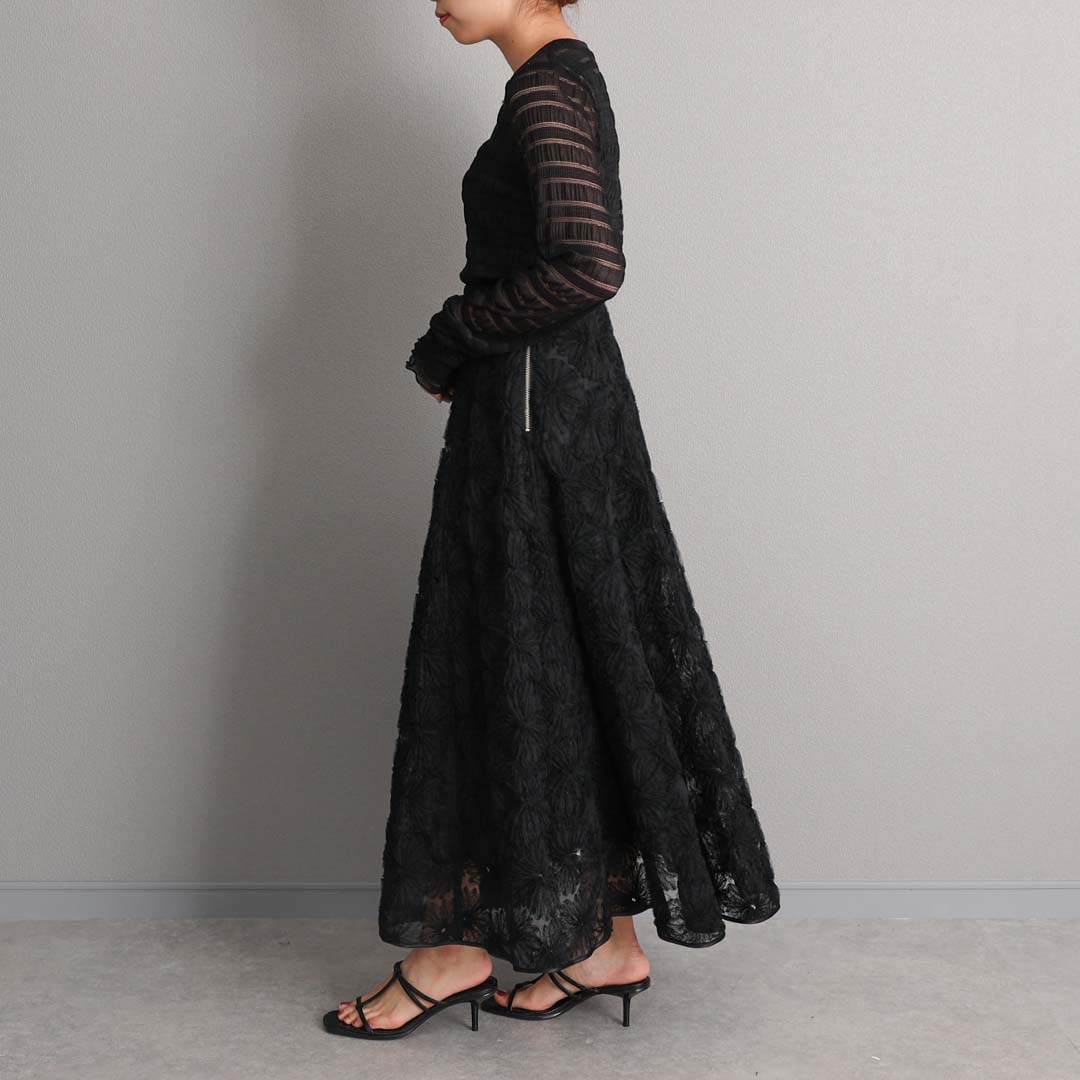 3月中旬-下旬お届け予定『Couturière』 Flare skirt【全2色】の画像