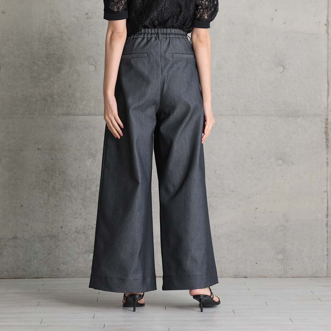 3月中旬～下旬お届け予定『Dress Denim』 Tuck pants 【全3色】の画像