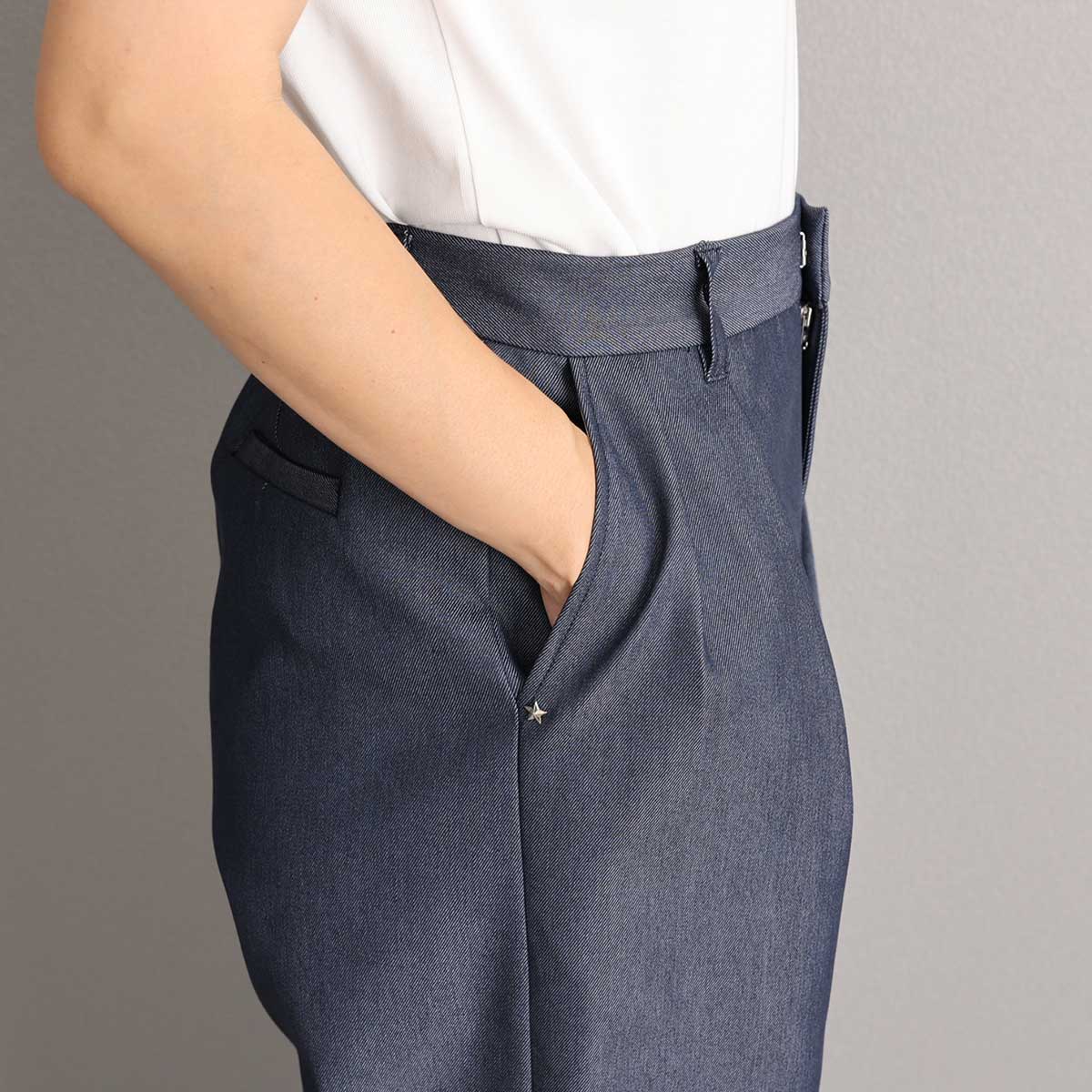 3月中旬～下旬お届け予定『Dress Denim』 Tuck pants 【全3色】の画像