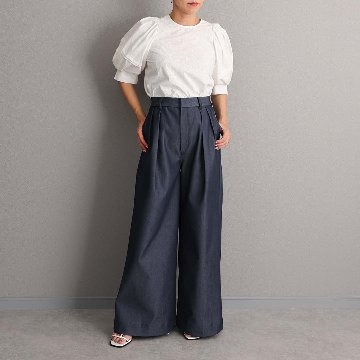 3月中旬～下旬お届け予定『Dress Denim』 Tuck pants 【全3色】の画像