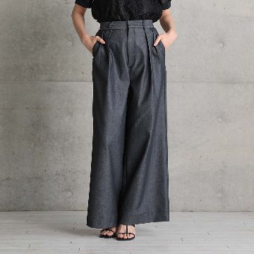 3月中旬～下旬お届け予定『Dress Denim』 Tuck pants 【全3色】の画像