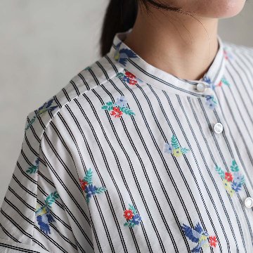 4月中旬～下旬『Robin stripe』 Long shirts 【全3色】の画像