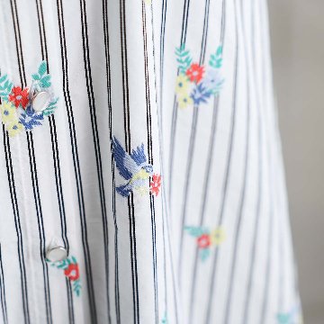 4月中旬～下旬『Robin stripe』 Long shirts 【全3色】の画像