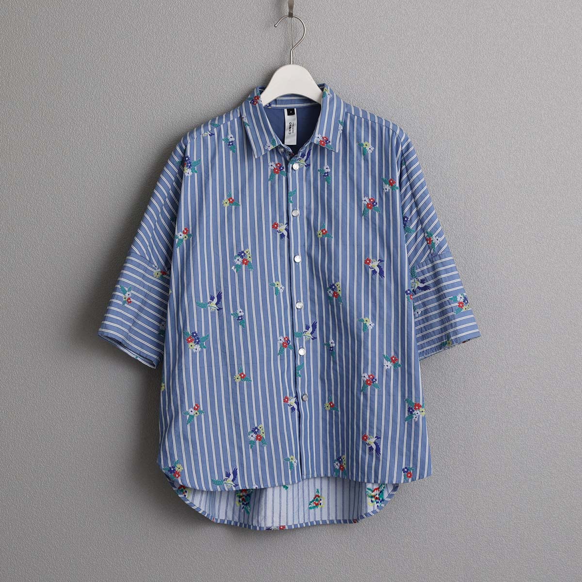 4月中旬～下旬お届け予定『Robin stripe』 Relax shirts【全3色】の画像