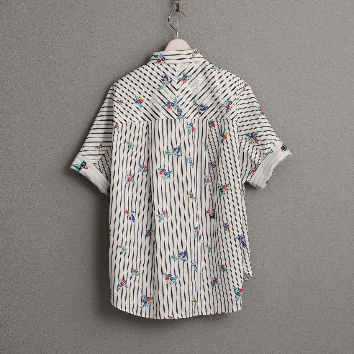 4月中旬～下旬お届け予定『Robin stripe』 Relax shirts【全3色】の画像