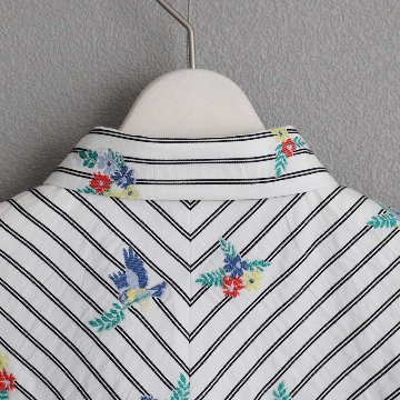 4月中旬～下旬お届け予定『Robin stripe』 Relax shirts【全3色】の画像