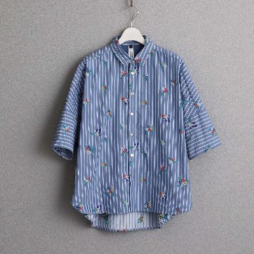 4月中旬～下旬お届け予定『Robin stripe』 Relax shirts【全3色】の画像