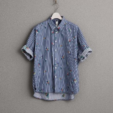 4月中旬～下旬お届け予定『Robin stripe』 Relax shirts【全3色】の画像