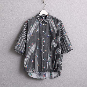 4月中旬～下旬お届け予定『Robin stripe』 Relax shirts【全3色】の画像