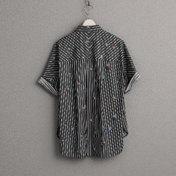 4月中旬～下旬お届け予定『Robin stripe』 Relax shirts【全3色】の画像