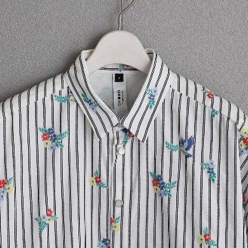 4月中旬～下旬お届け予定『Robin stripe』 Relax shirts【全3色】の画像