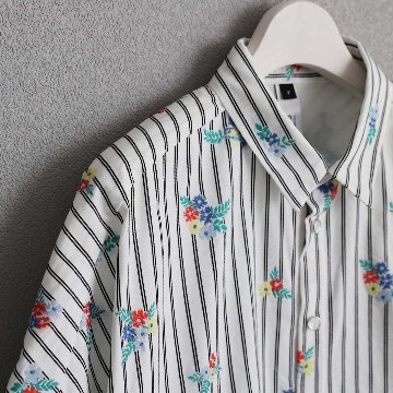 4月中旬～下旬お届け予定『Robin stripe』 Relax shirts【全3色】の画像