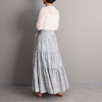 4月中旬～下旬『Robin flower』 Tiered skirt 【全2色】の画像