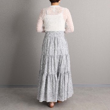 4月中旬～下旬『Robin flower』 Tiered skirt 【全2色】の画像