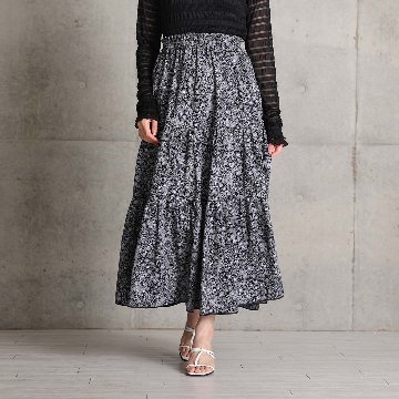 4月中旬～下旬『Robin flower』 Tiered skirt 【全2色】の画像