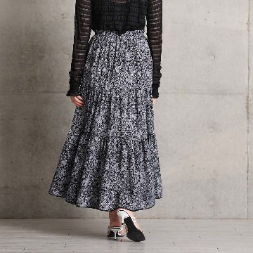 4月中旬～下旬『Robin flower』 Tiered skirt 【全2色】の画像