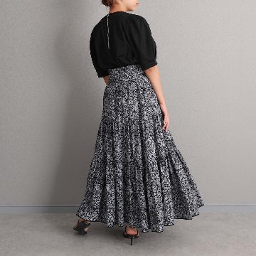 4月中旬～下旬『Robin flower』 Tiered skirt 【全2色】の画像