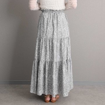 4月中旬～下旬『Robin flower』 Tiered skirt 【全2色】の画像