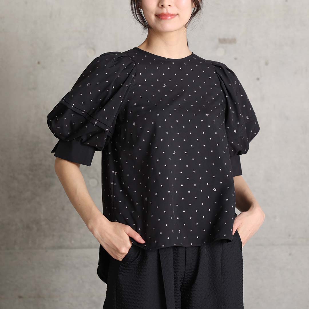 4月中旬～下旬お届け予定『Stella dot light』 Volume sleeve blouse 【全2色】の画像