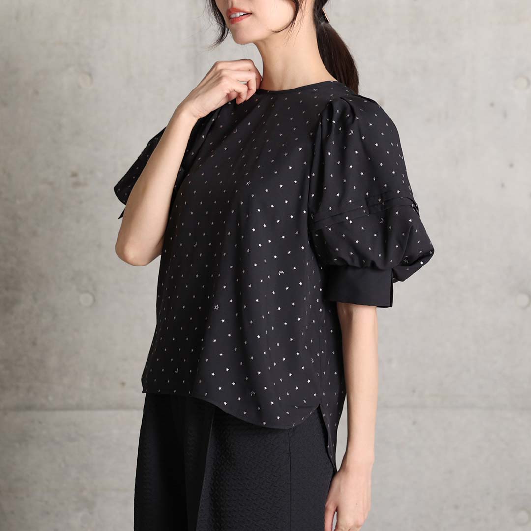 4月中旬～下旬お届け予定『Stella dot light』 Volume sleeve blouse 【全2色】の画像