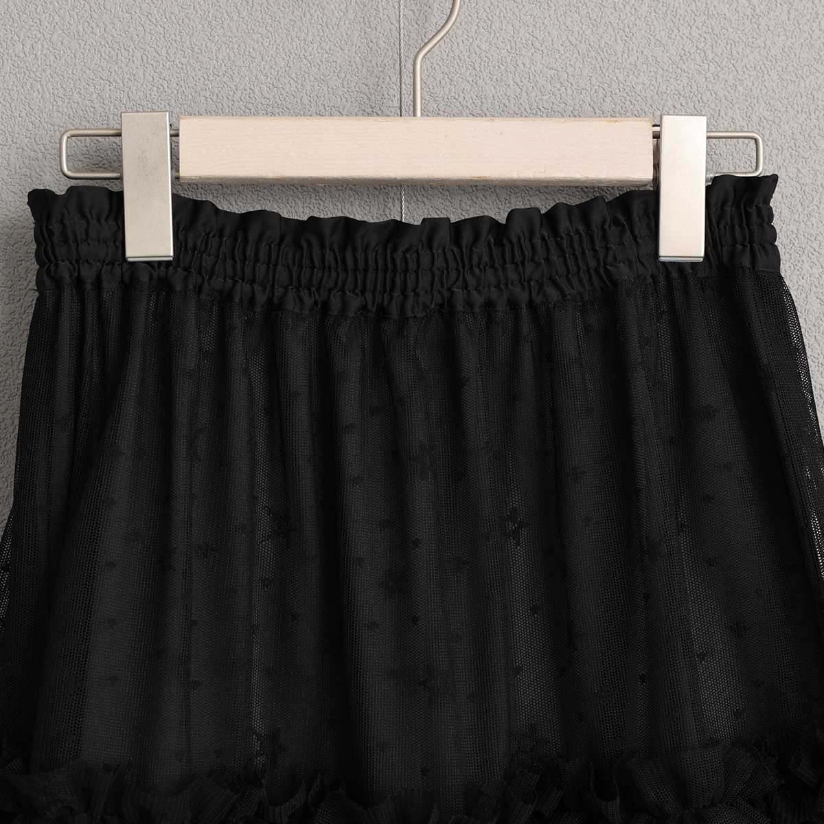 4月中旬~下旬お届け予定『Stella tulle』 Tiered skirt 【全2色】の画像