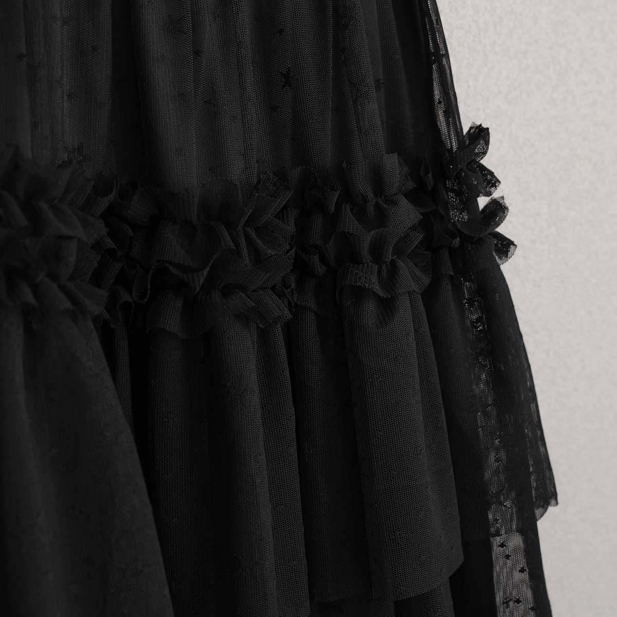 4月中旬~下旬お届け予定『Stella tulle』 Tiered skirt 【全2色】の画像