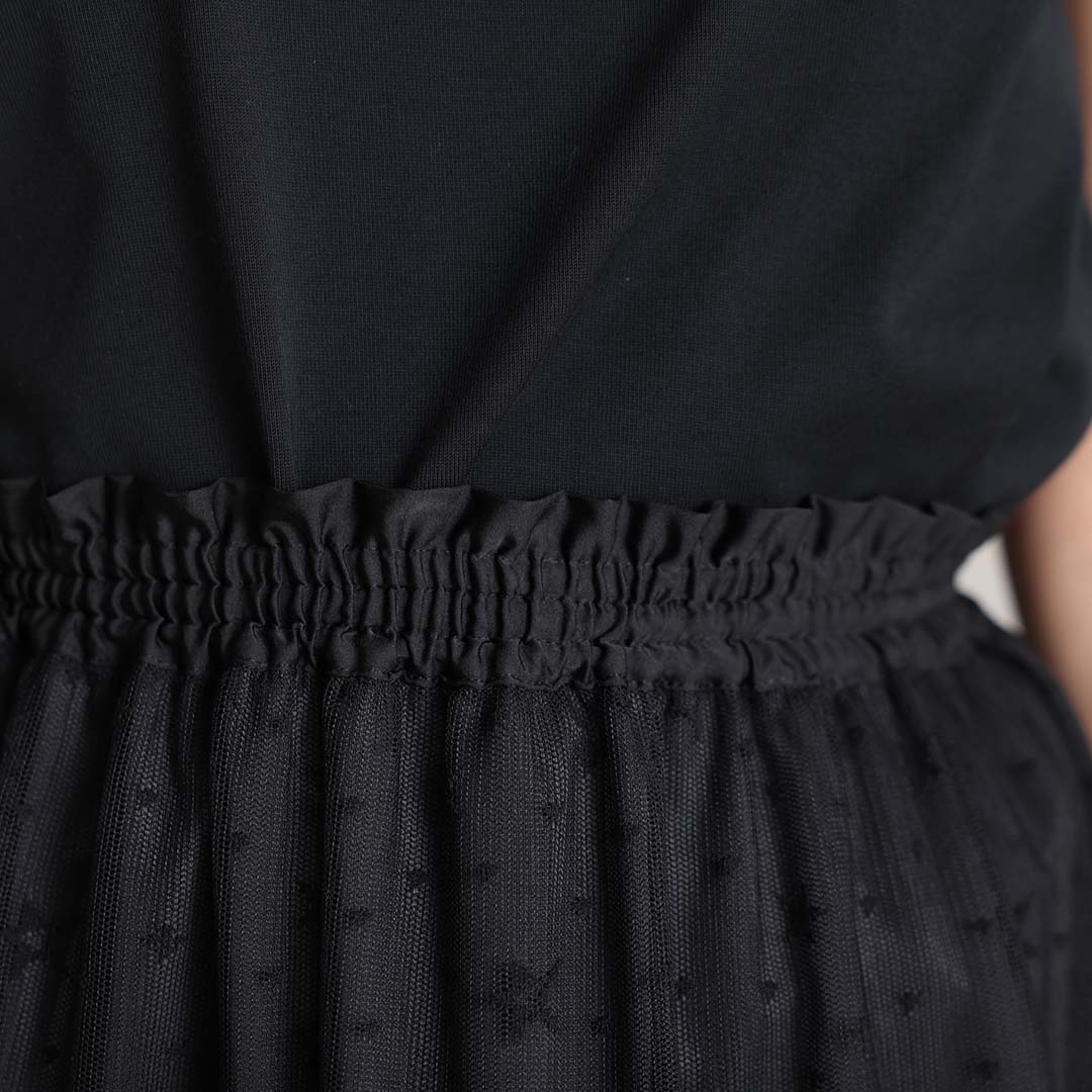 4月中旬~下旬お届け予定『Stella tulle』 Tiered skirt 【全2色】の画像