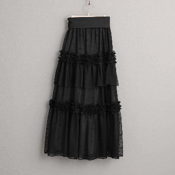 4月中旬~下旬お届け予定『Stella tulle』 Tiered skirt 【全2色】の画像