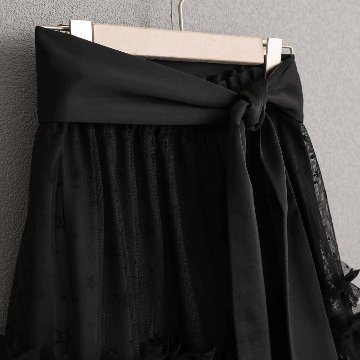 4月中旬~下旬お届け予定『Stella tulle』 Tiered skirt 【全2色】の画像