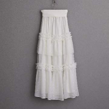 4月中旬~下旬お届け予定『Stella tulle』 Tiered skirt 【全2色】の画像