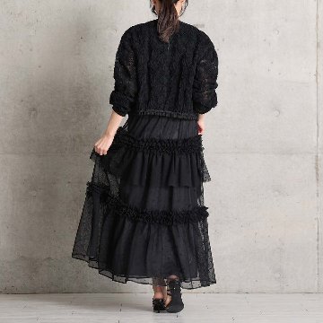 4月中旬~下旬お届け予定『Stella tulle』 Tiered skirt 【全2色】の画像