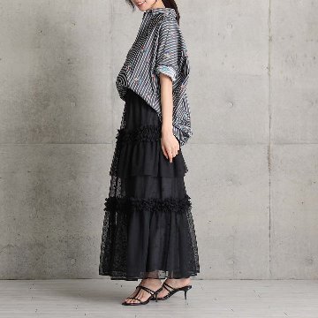 4月中旬~下旬お届け予定『Stella tulle』 Tiered skirt 【全2色】の画像