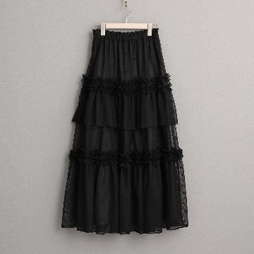 4月中旬~下旬お届け予定『Stella tulle』 Tiered skirt 【全2色】の画像