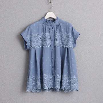 5月中旬～下旬お届け予定『Stella scallop』 french sleeve blouse【全3色】の画像