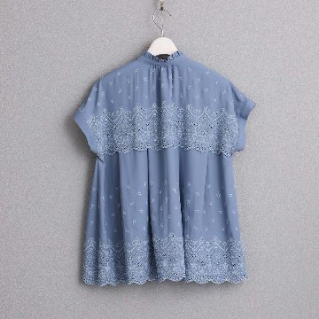 5月中旬～下旬お届け予定『Stella scallop』 french sleeve blouse【全3色】の画像