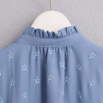 5月中旬～下旬お届け予定『Stella scallop』 french sleeve blouse【全3色】の画像