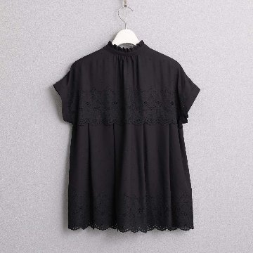 5月中旬～下旬お届け予定『Stella scallop』 french sleeve blouse【全3色】の画像