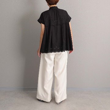 5月中旬～下旬お届け予定『Stella scallop』 french sleeve blouse【全3色】の画像