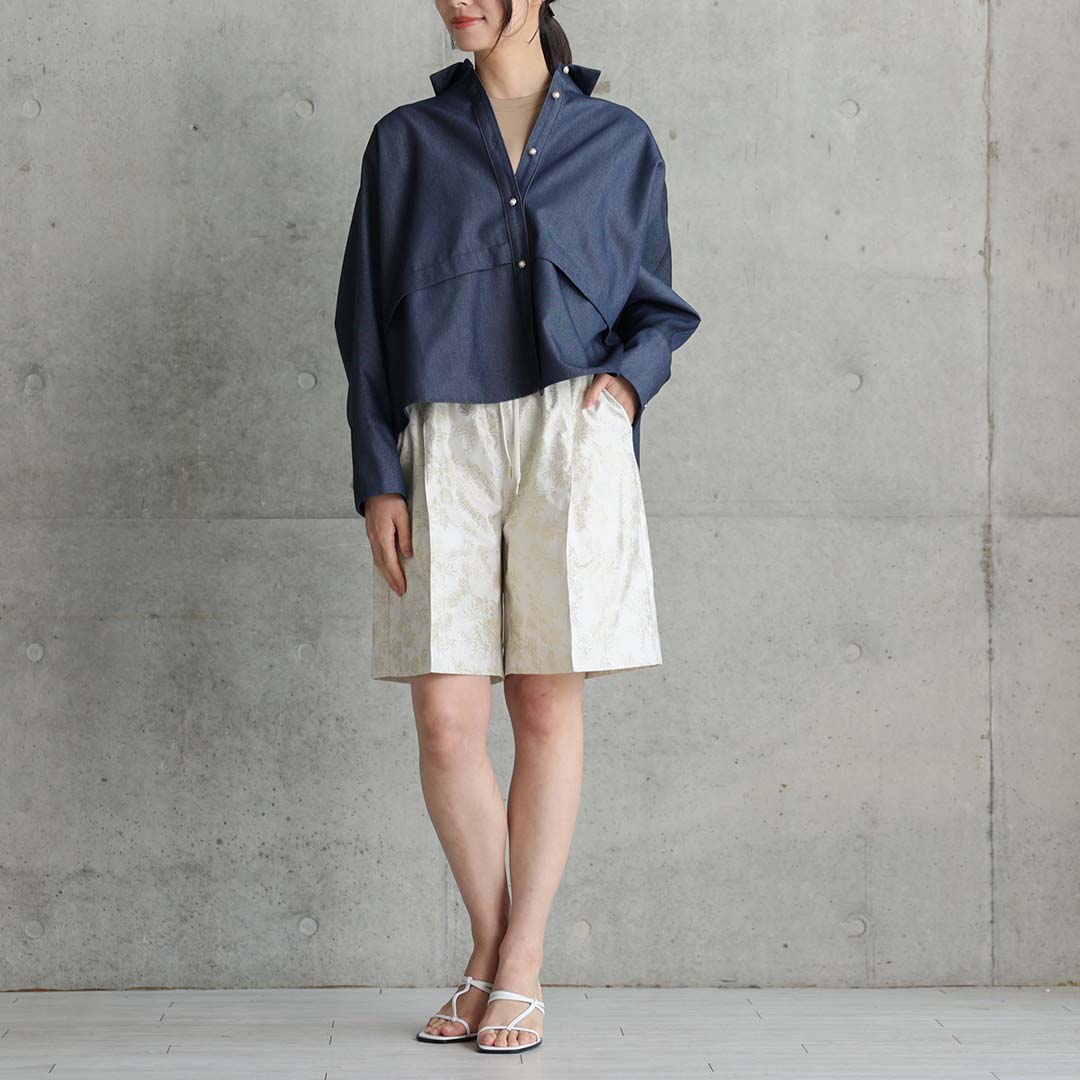 5月中旬～下旬お届け予定『Mary jacquard』 short pants 【全3色】の画像