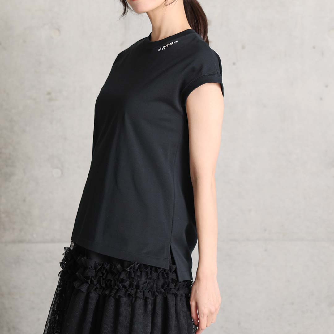 5月中旬～下旬『Snowmelt knit』 french sleeve tops 【全5色】の画像