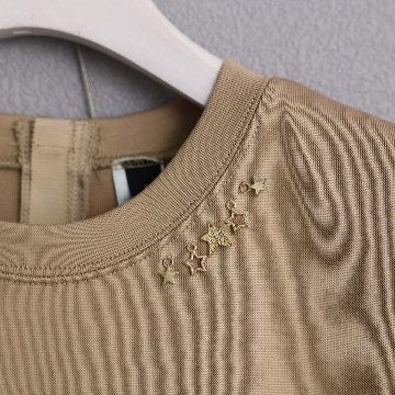 5月中旬～下旬『Snowmelt knit』 french sleeve tops 【全5色】の画像