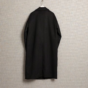 『Pure cashmere』 Over chester coat　BLACKの画像