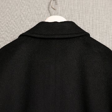 『Pure cashmere』 Over chester coat　BLACKの画像