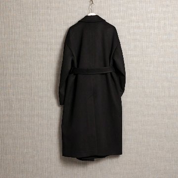 『Pure cashmere』 Over chester coat　BLACKの画像