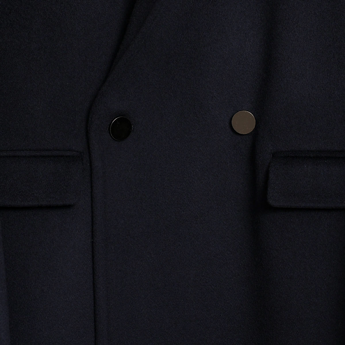 『Pure cashmere』 Over chester coat　NAVYの画像