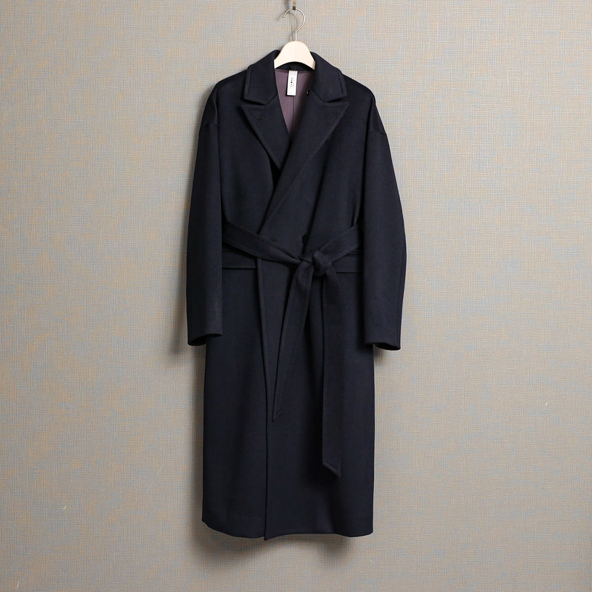 『Pure cashmere』 Over chester coat　NAVYの画像