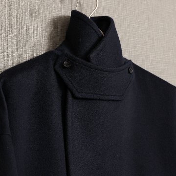 『Pure cashmere』 Over chester coat　NAVYの画像