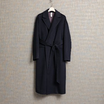 『Pure cashmere』 Over chester coat　NAVYの画像