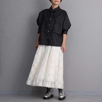 4月上旬お届け予定『Couturière』 Flare skirt　ECRUの画像